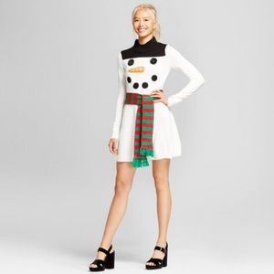 Xhilaration Holiday Snowman Sweater Dress